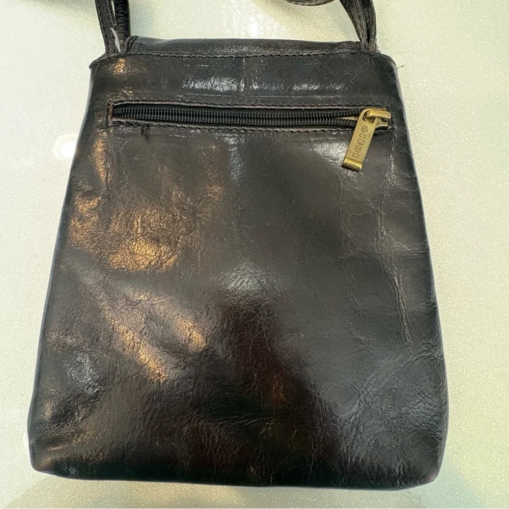 Vintage Giudi Italian Leather Crossbody Bag Chocolate Brown